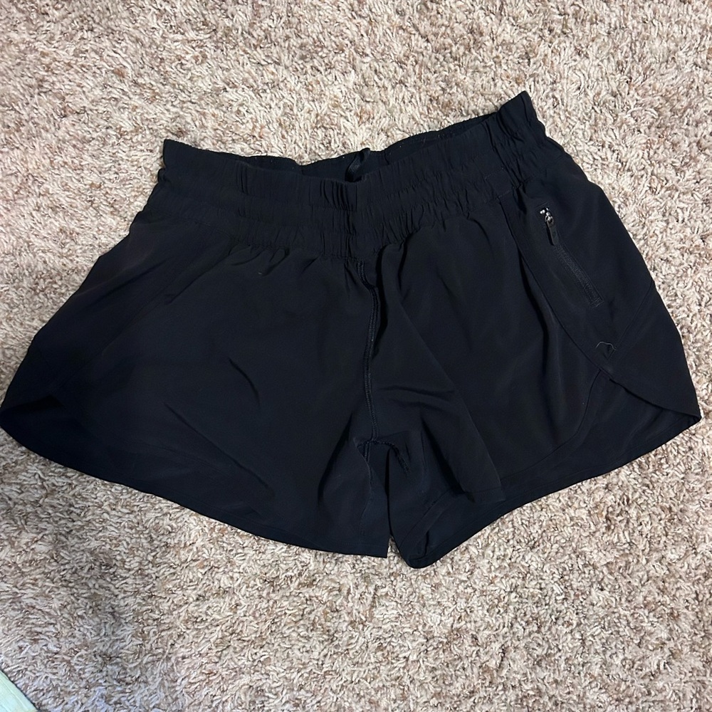 Black Lululemon Hotty Toddy Shorts